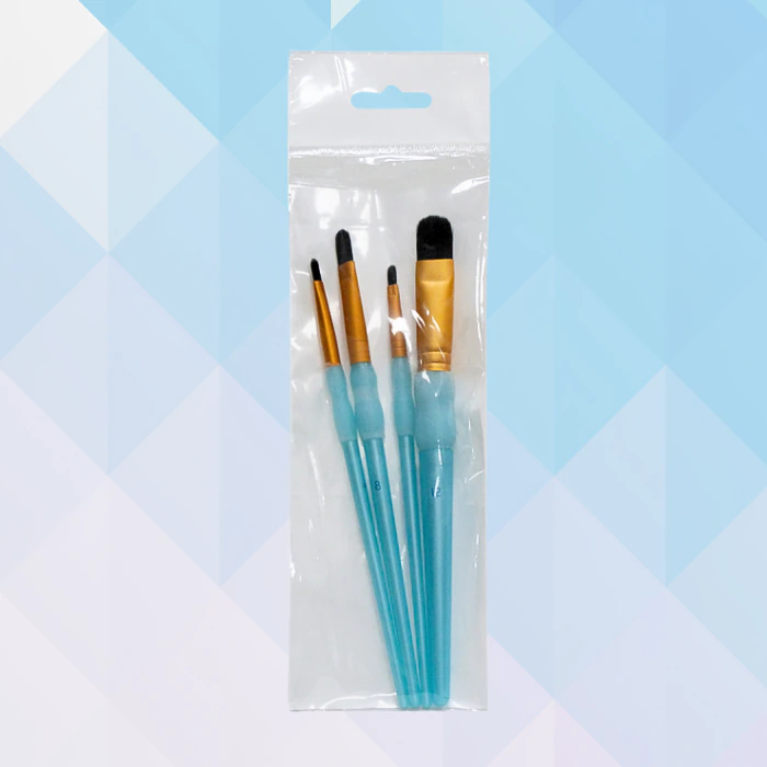 Set pinceles sintetico almendra x4