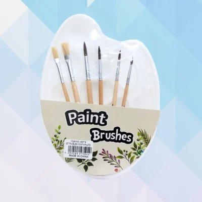 059692-070 Set paleta + pinceles x6
